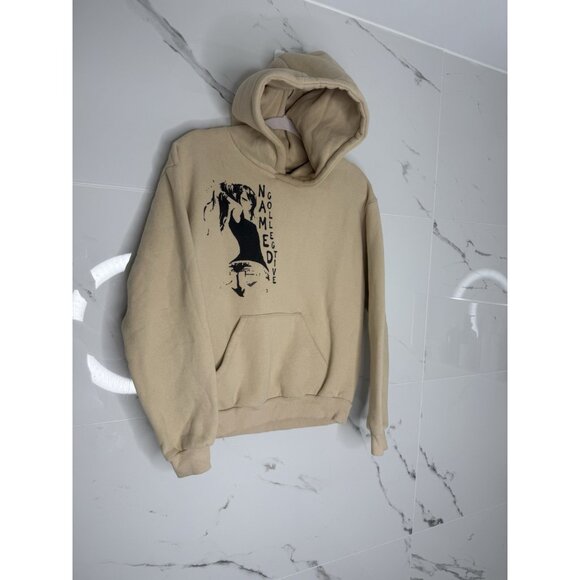 Named Collective Anime Girl Beige Cotton Hoodie Anime Sz S Rare - Picture 2 of 10